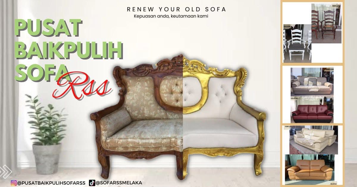 Sofa sebelum dan selepas dibaikpulih oleh RSS